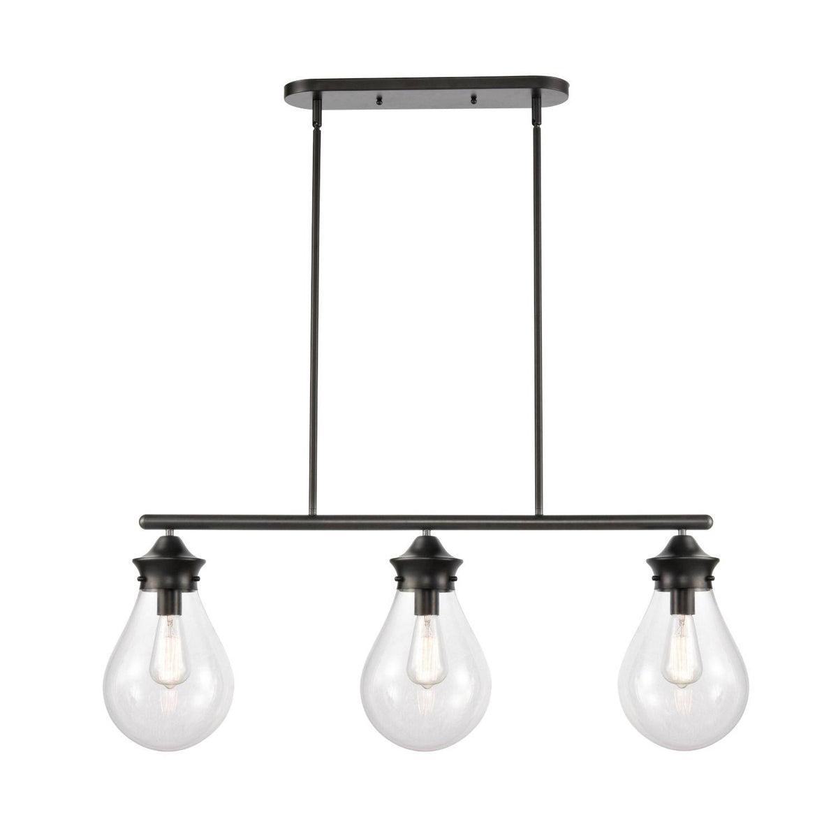 Matte Black 39 inch Island Light L389482