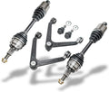 Front CV Axle Shafts + Upper Control Arm + Lower Ball Joints 6pc Set G2292