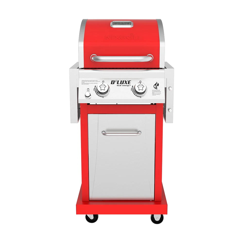2-Burner Propane Gas Grill with 2 Foldable Shelves F840750