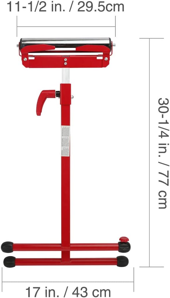 Folding Roller Stand Height Adjustable, 250 pound Load Capacity, Pack of 2 B15770