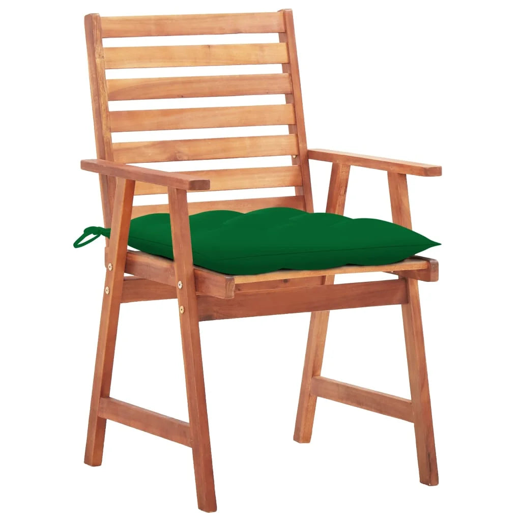 Patio Dining Chairs 3 pcs Acacia Wood C343