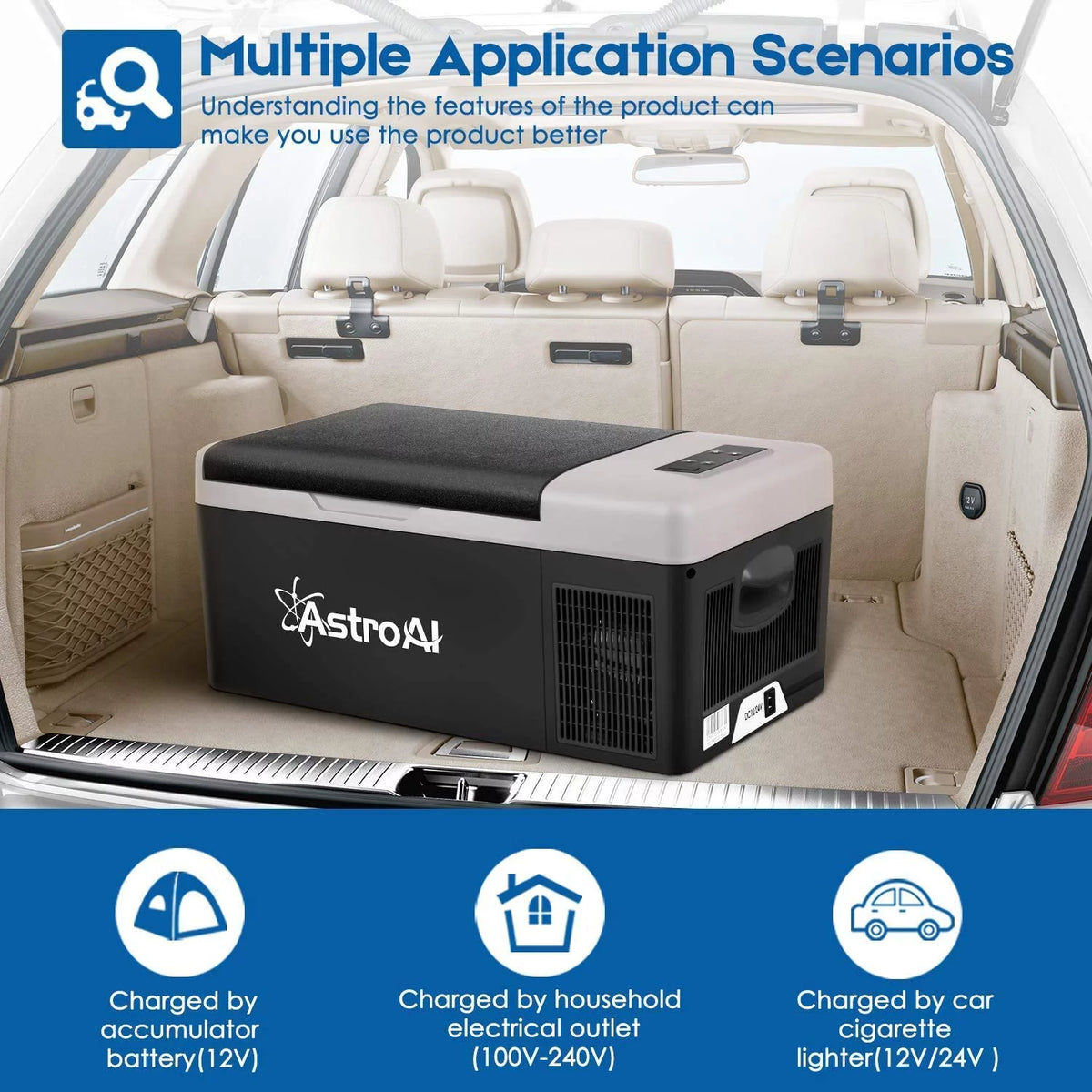 15L/16 Quart Compact Car Fridge Cooler V153