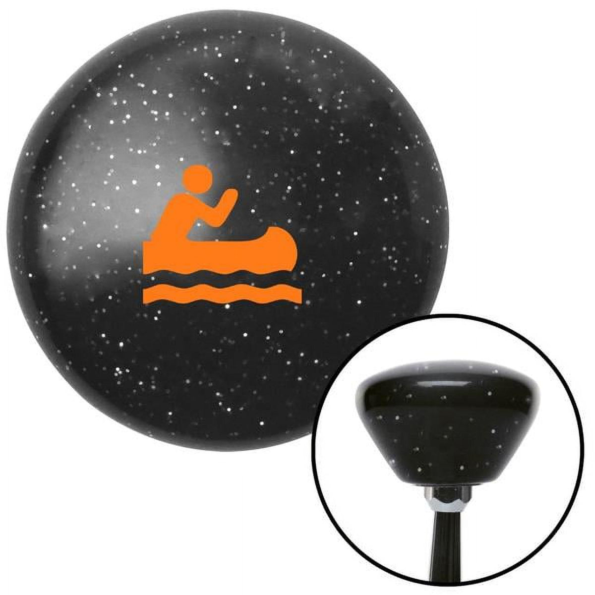 Black Retro Metal Flake Shift Knob with M16 x 1.5 Insert S383