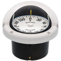 White Flat Dial Boat Compass with Green Light & Flush Mount Z37702