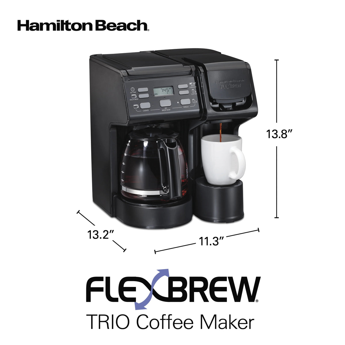 Black Coffee Maker D7326