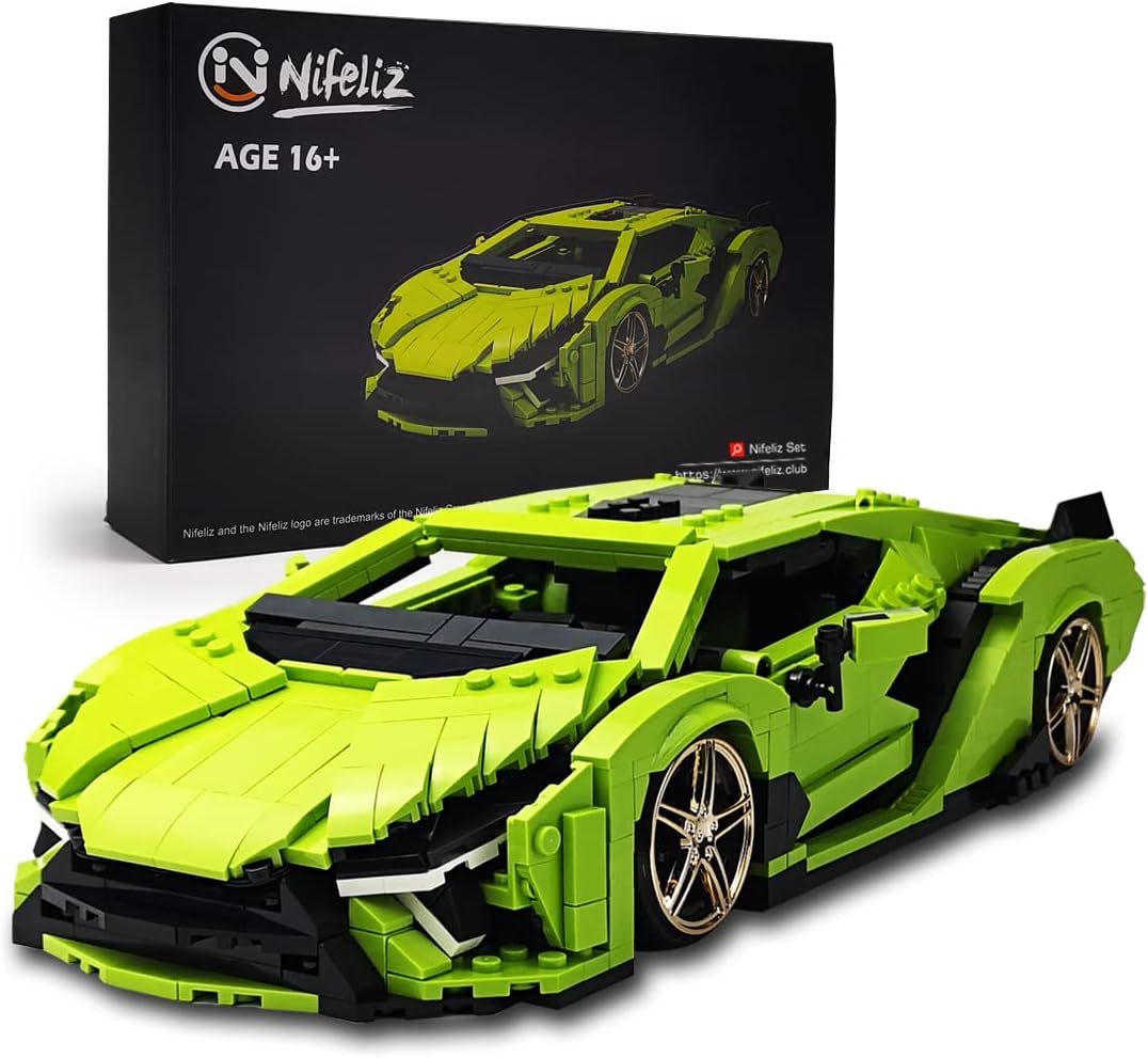 1:14 Scale Sports Car Building Blocks Model (1133 Pcs) Pack of 2 Q51574