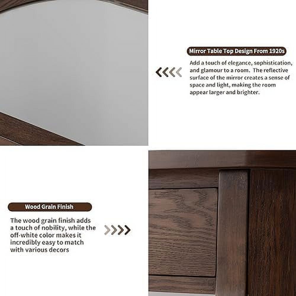 Half-Round Entryway Table with Solid MDF Board Glass Table Top Console Table 15.7" D x 40" W x 30.5" H G151093