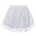 Cotton Lace Half Apron with Two Pockets S9767