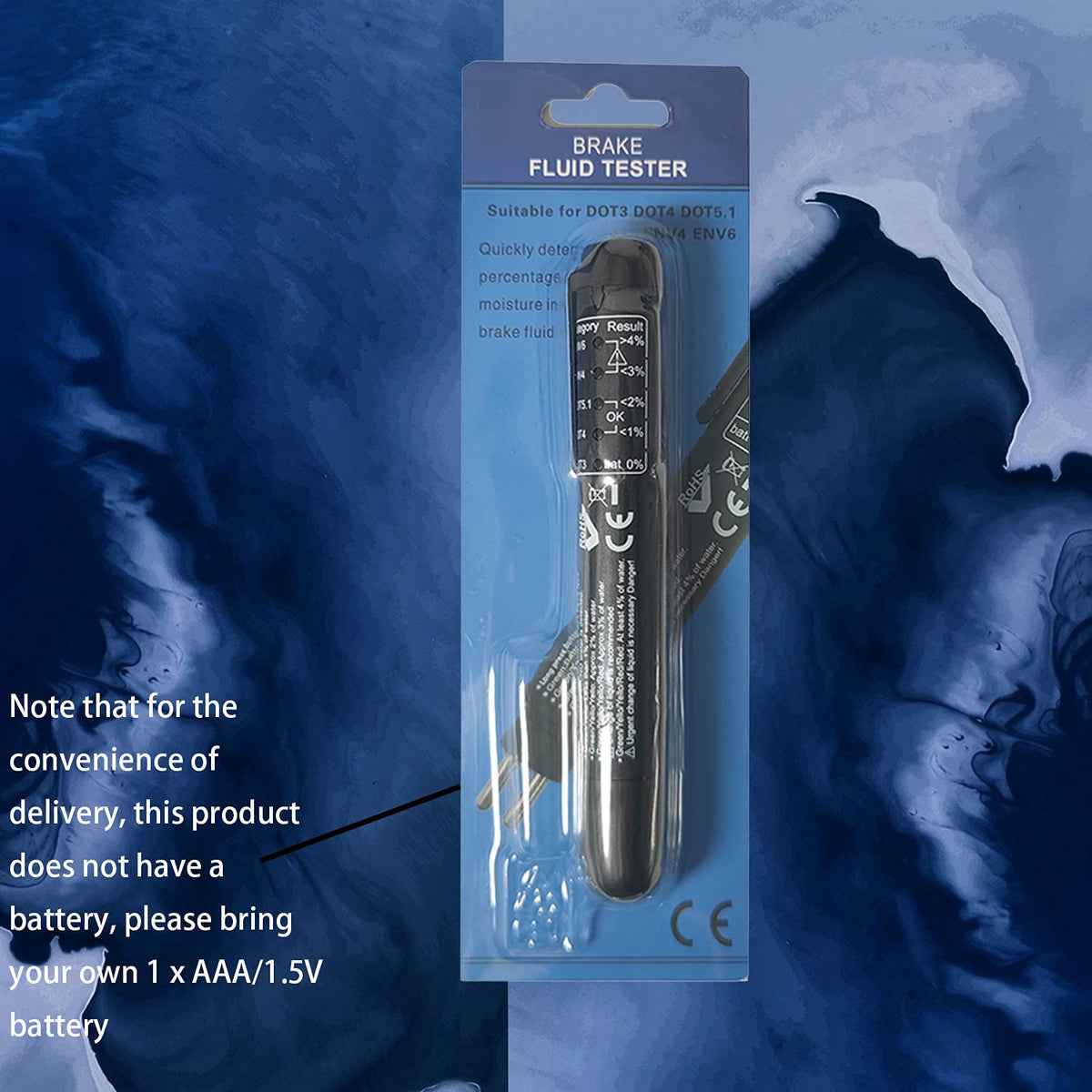 Brake Fluid Tester Pen with 5 LED Indicators Y780279