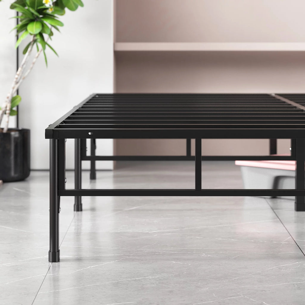 14" Queen Metal Mattress Foundation Bed Frame F74843