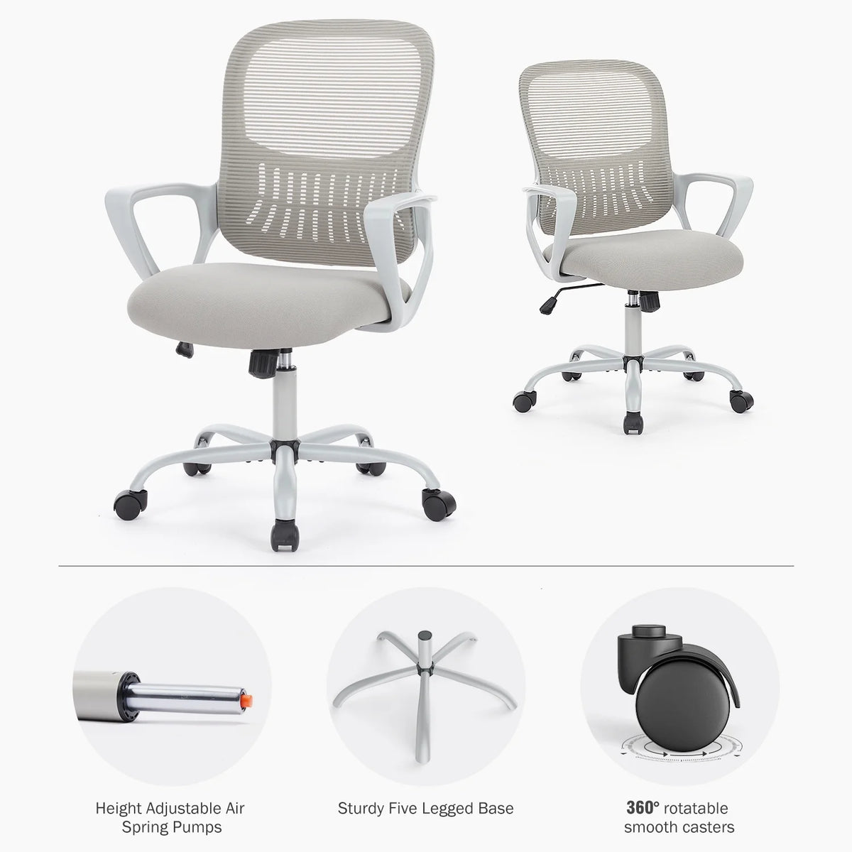 Ergonomic Mesh Office Chair with Lumbar Support A79737