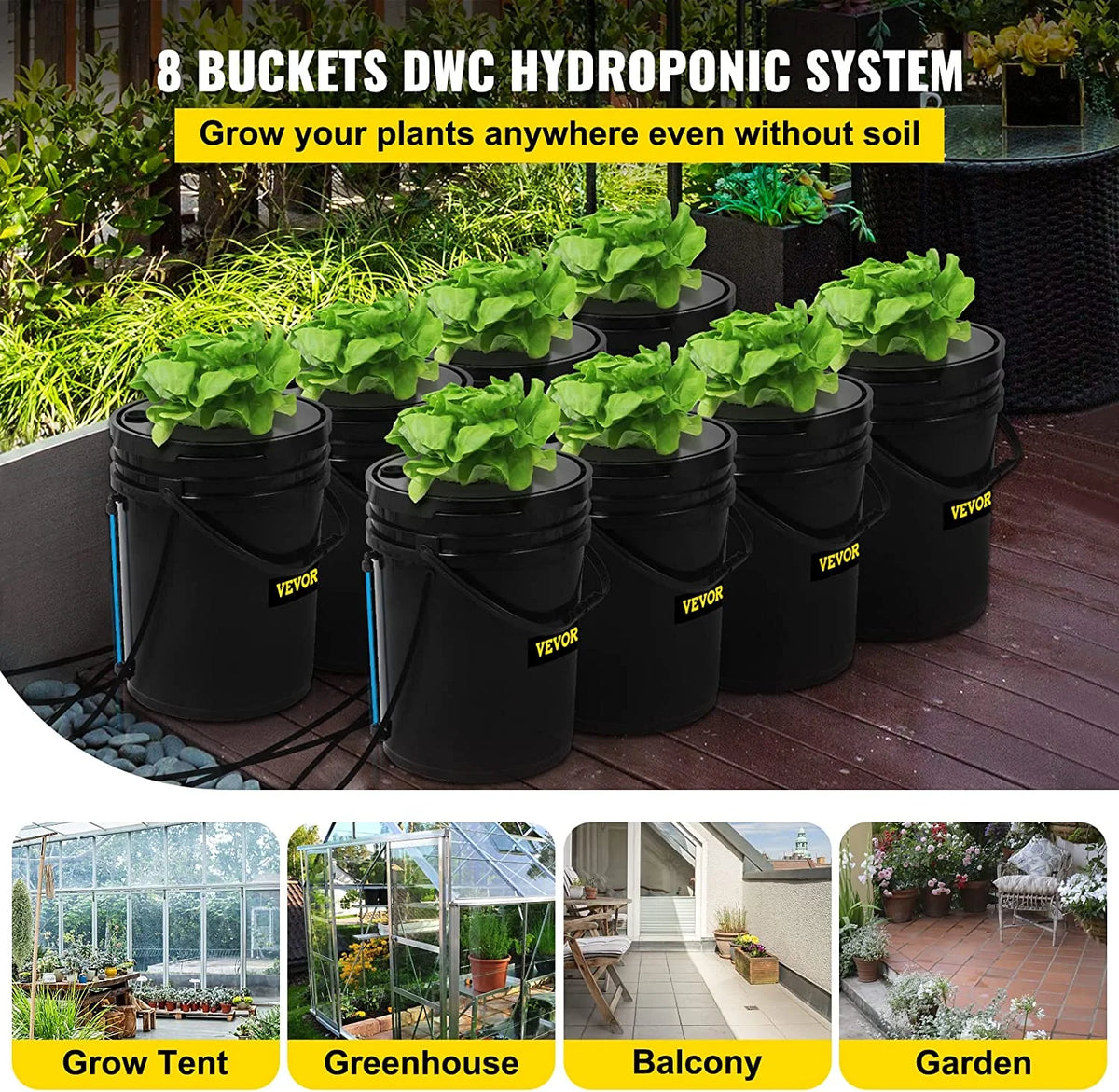 5 gal DWC Hydroponic System V465665