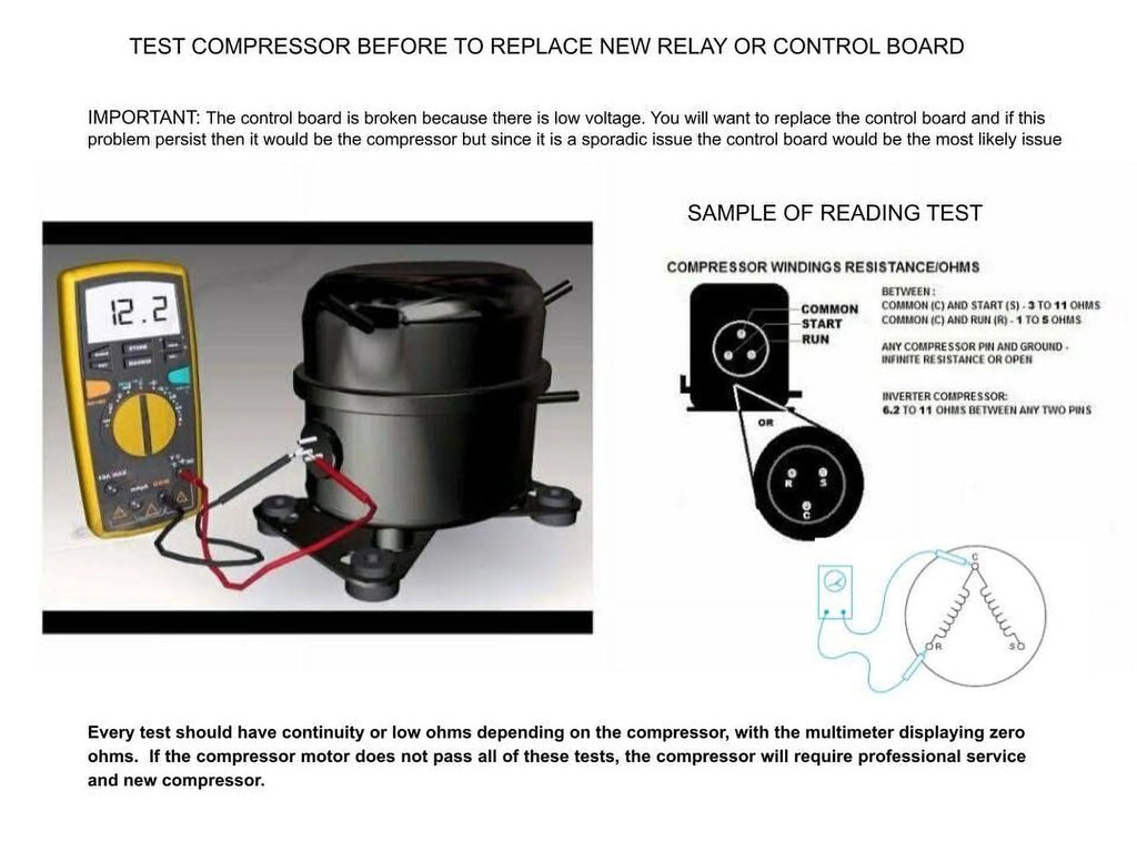 Refrigerator Compressor Start Relay & Capacitor F816809