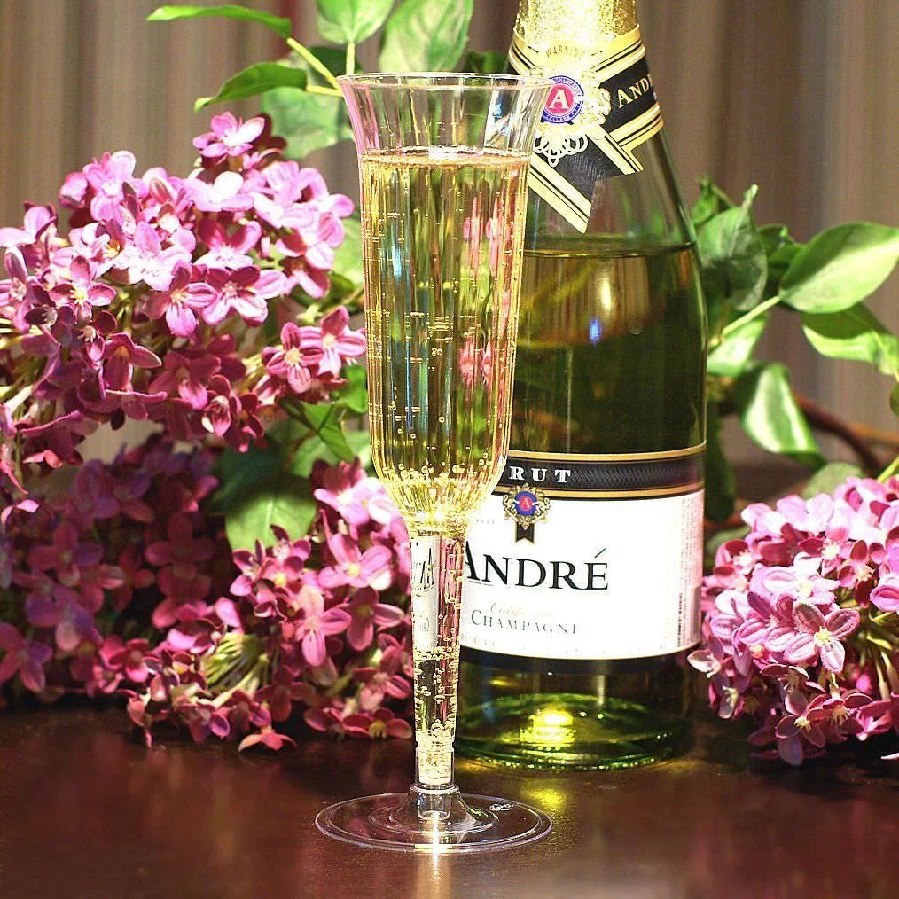 Plastic Wine Champagne Flutes Disposable Glasses Z881829