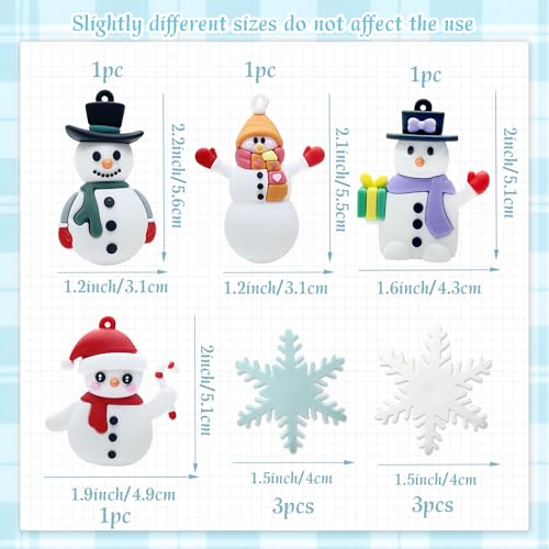 7 Pack Merry Christmas Cake Toppers D60346
