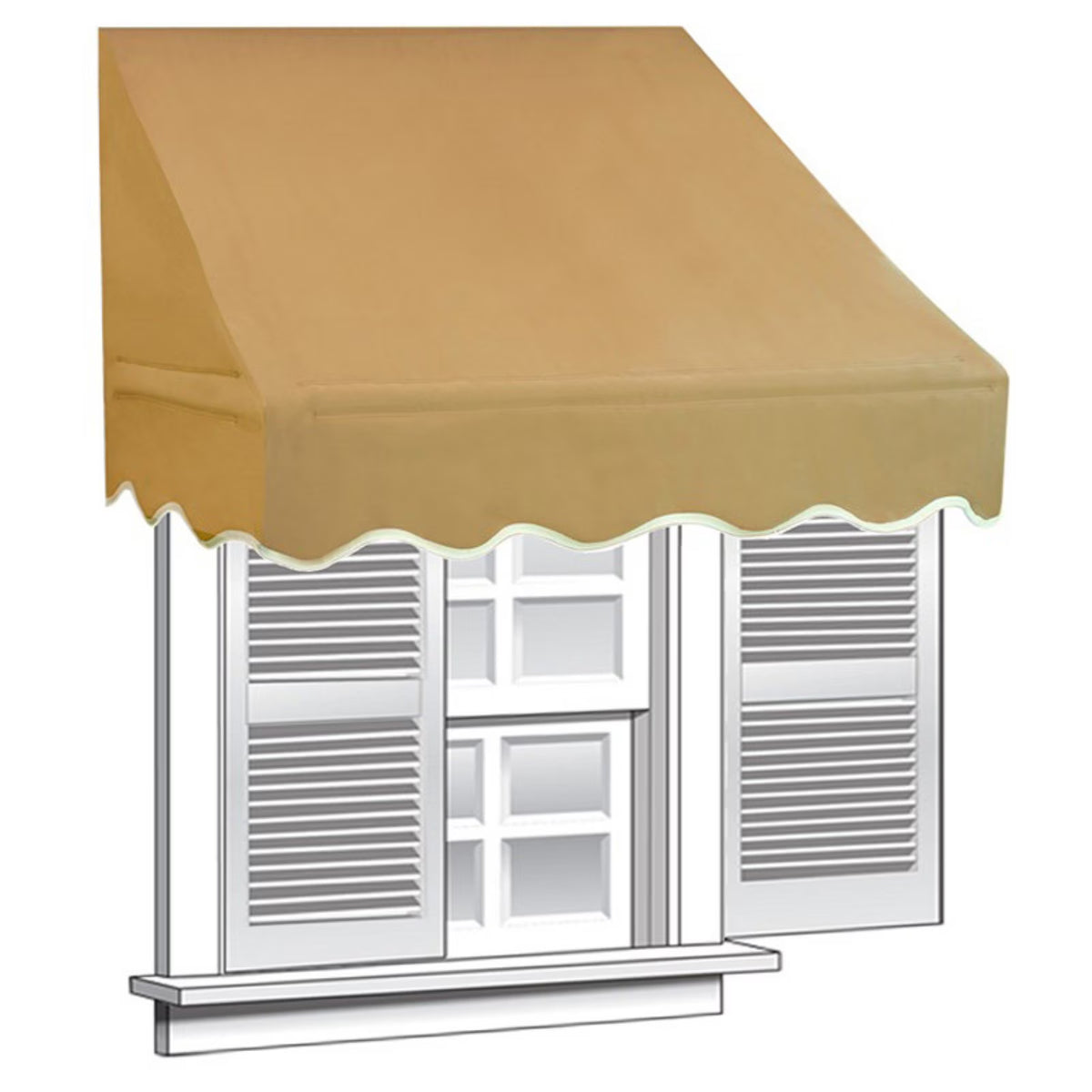 Sand Color Window Awning Door Canopy T22471