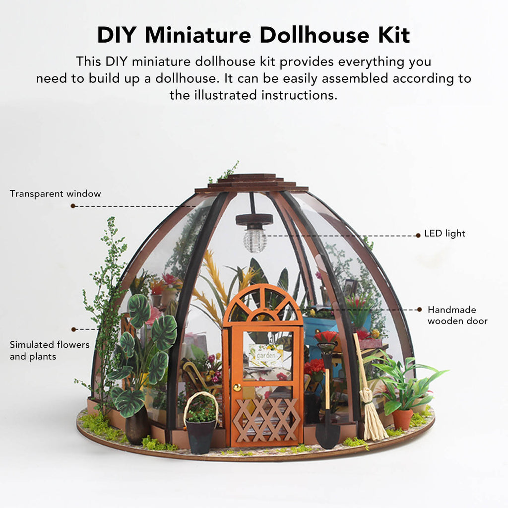 Miniature House Kit 1:24 Wood Dollhouse Kit H33150