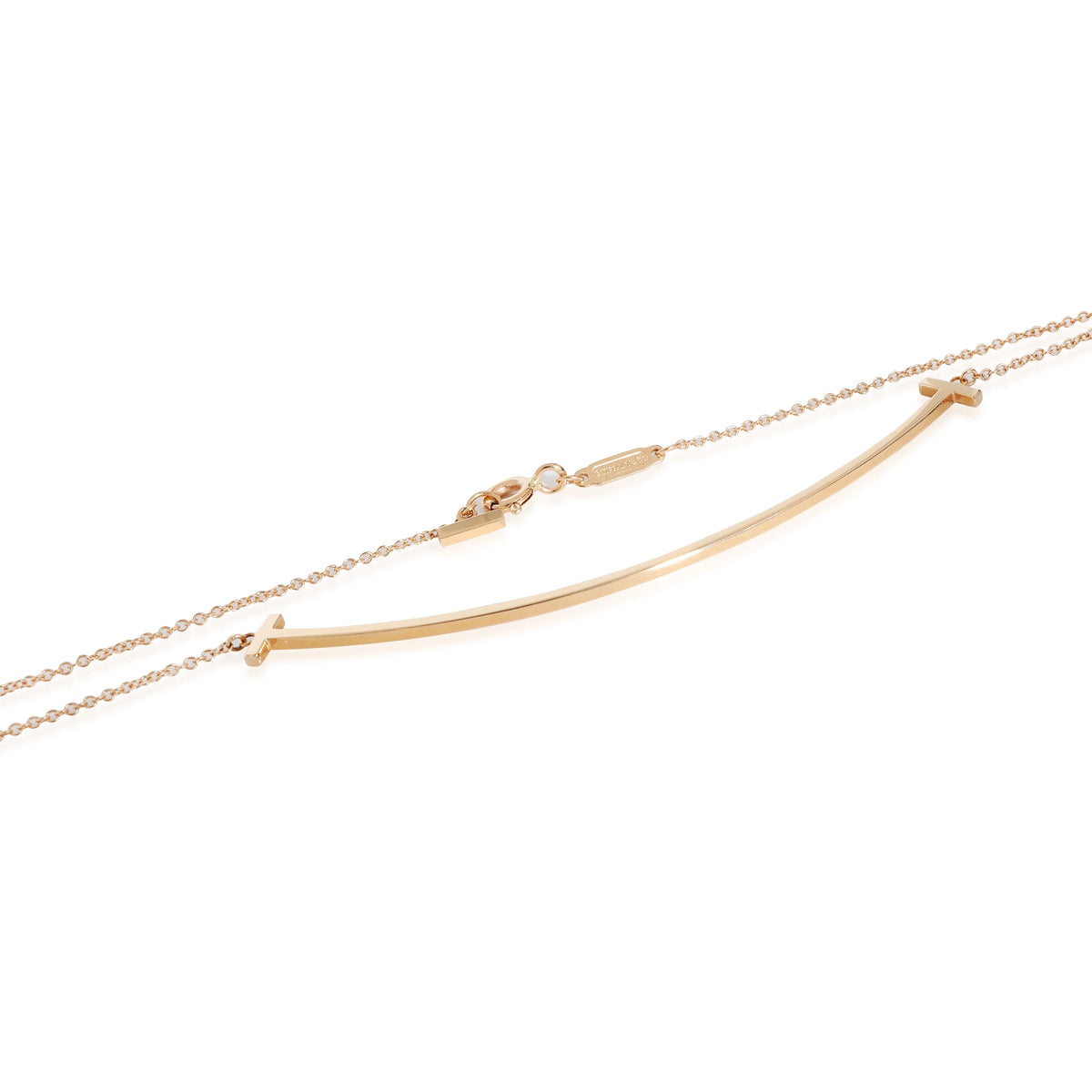 T Smile Pendant in Rose Gold, Large Pre-Owned F2404