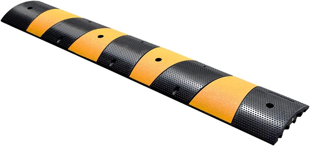 2 Pack Rubber Speed Humps with Reflective Yellow Targets I69134