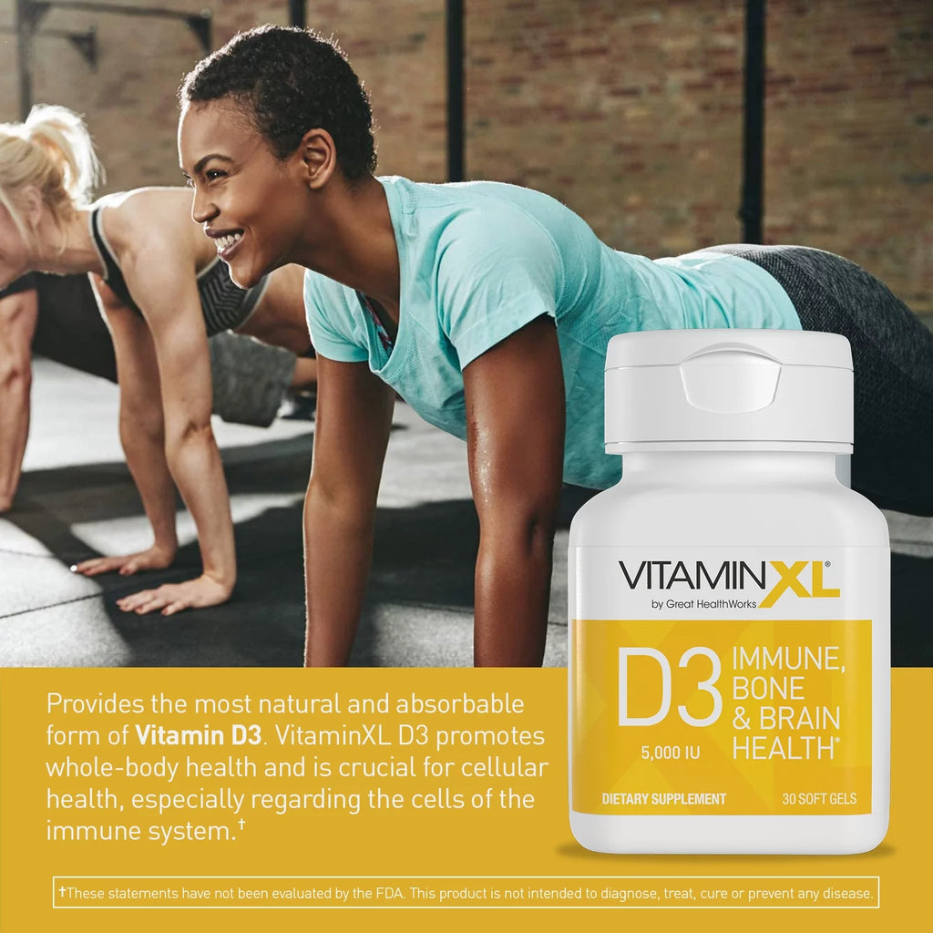 Joint and Muscle Support Supplement 60 count (2 Pack) & Vitamin D 5000 IU 30 count J596