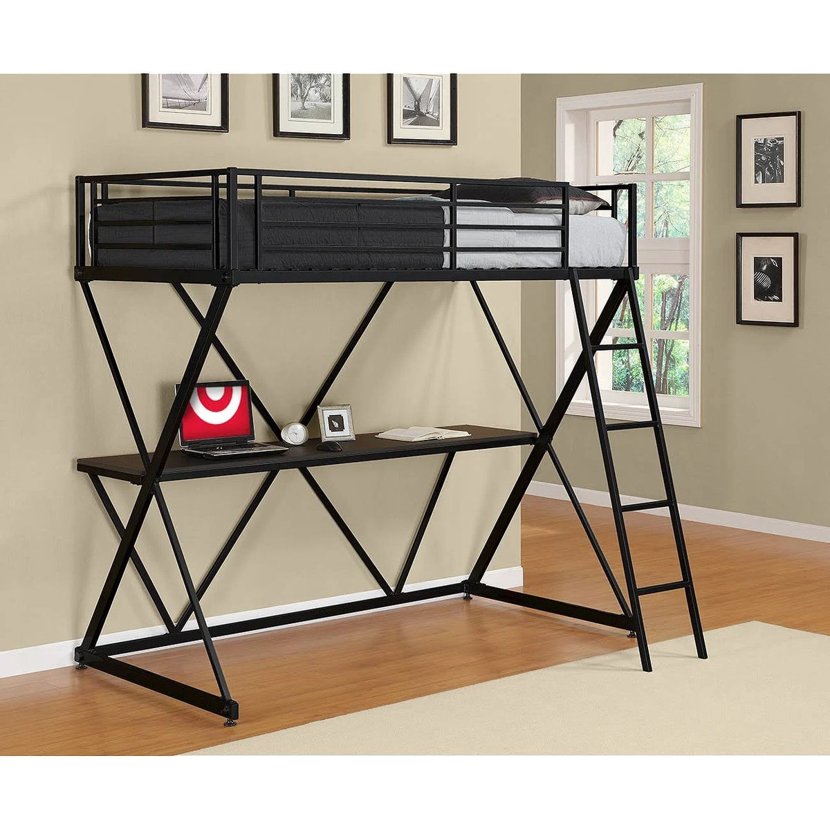 Black Loft Bed D57305