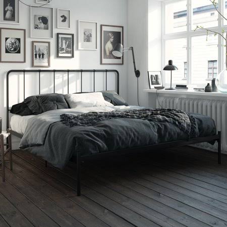 Black Metal King Bed V53187