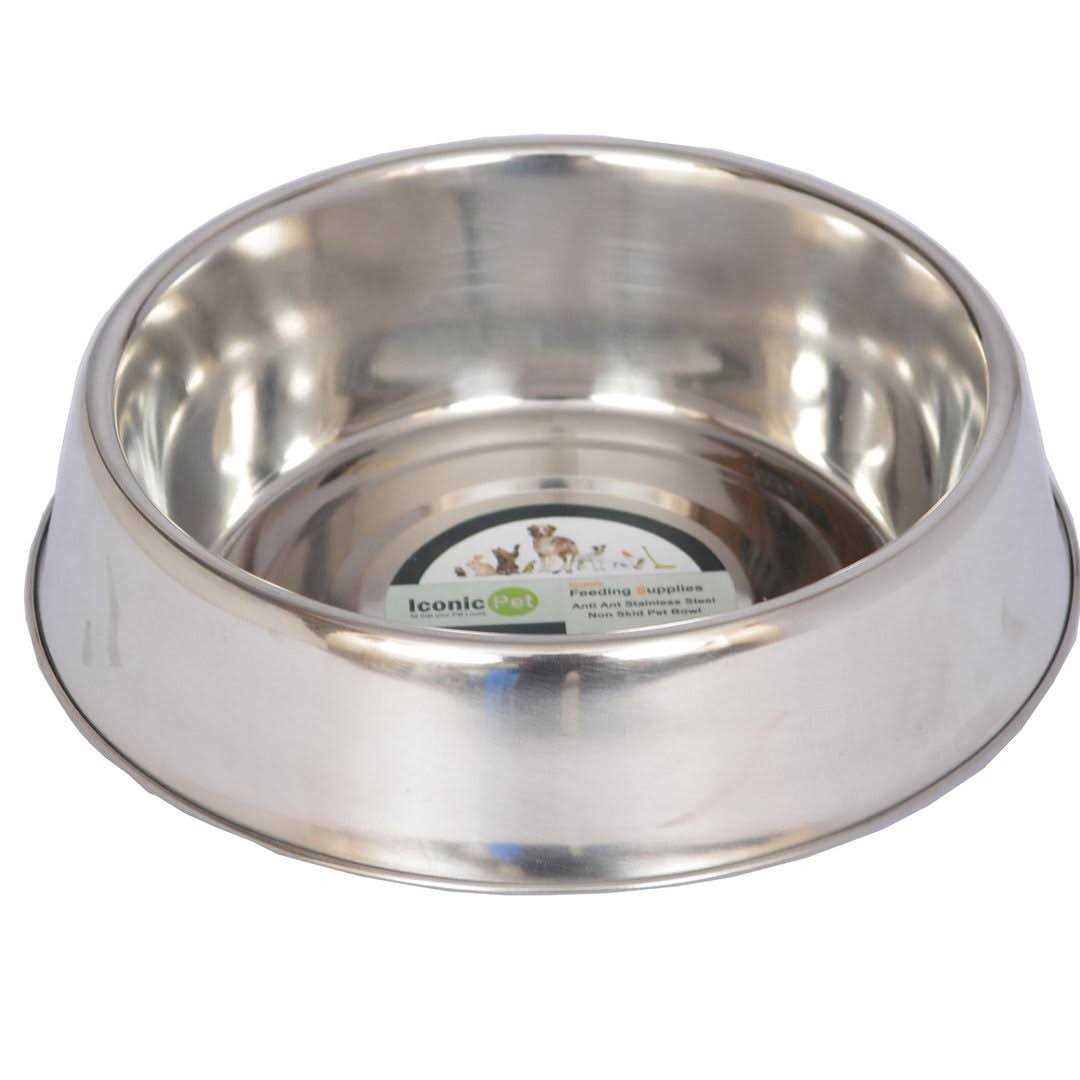 2 Pack Stainless Steel Non Skid Pet Bowl F71696