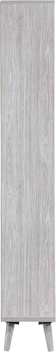 Grey Oak Finish Faux Wood Bookcase C89889