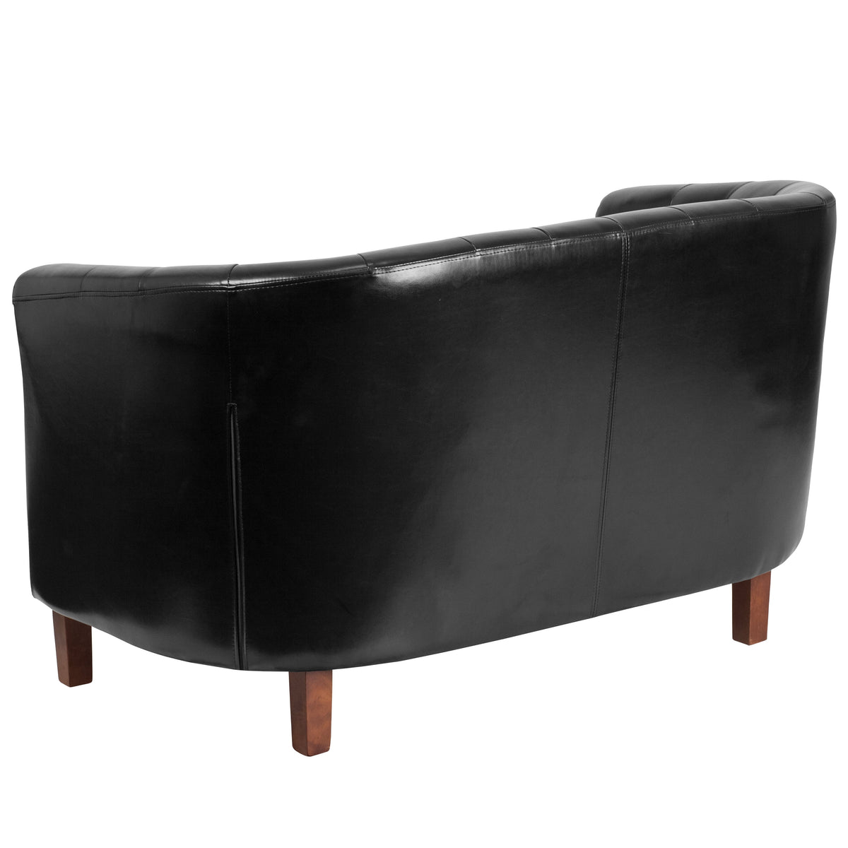 Black Tufted Loveseat B4066