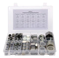 64 Pcs Galvanized Steel ORFS Cap & Plug Assortment Kit P746