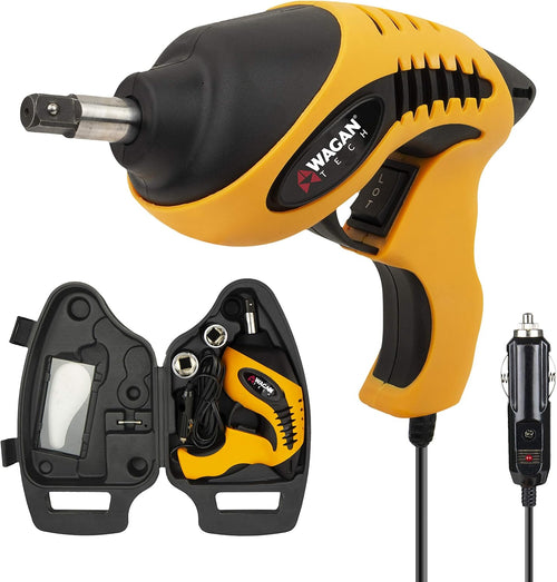 12V DC Electric Impact Wrench Kit with Sockets and Carry Case J6430