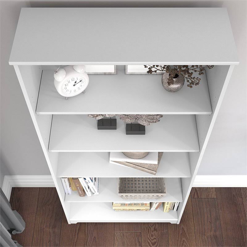 5 Shelf White Bookcase R751