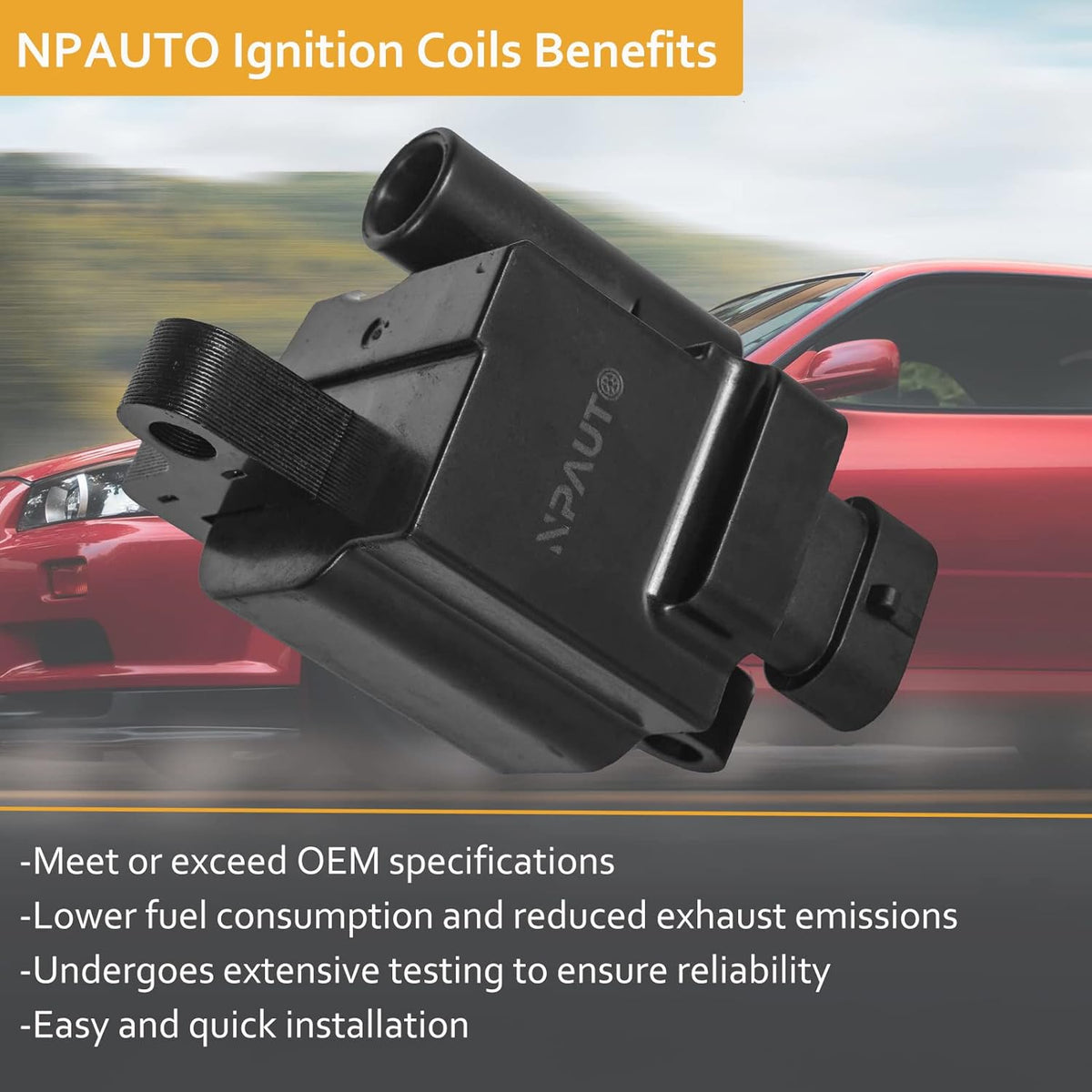 Square 8pc Ignition Coil Pack X8815