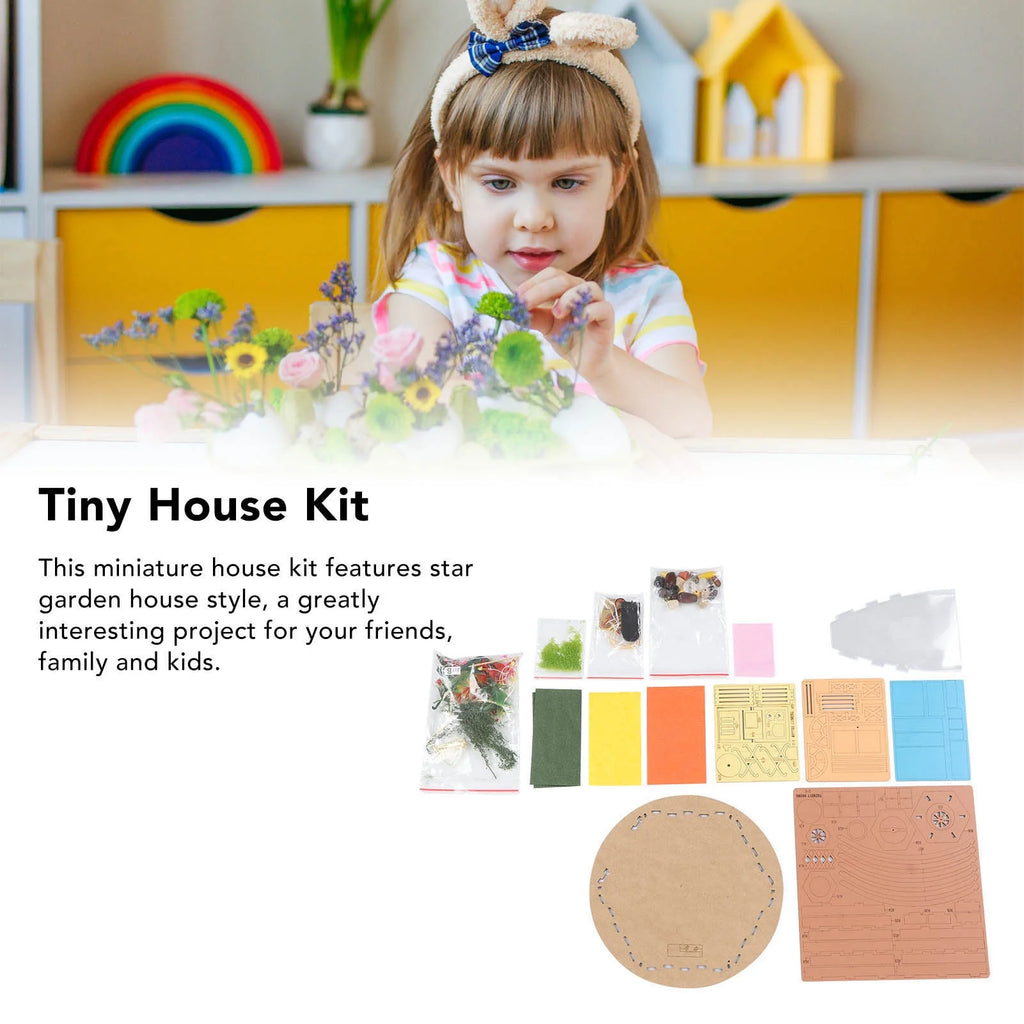 Miniature House Kit 1:24 Wood Dollhouse Kit H33150