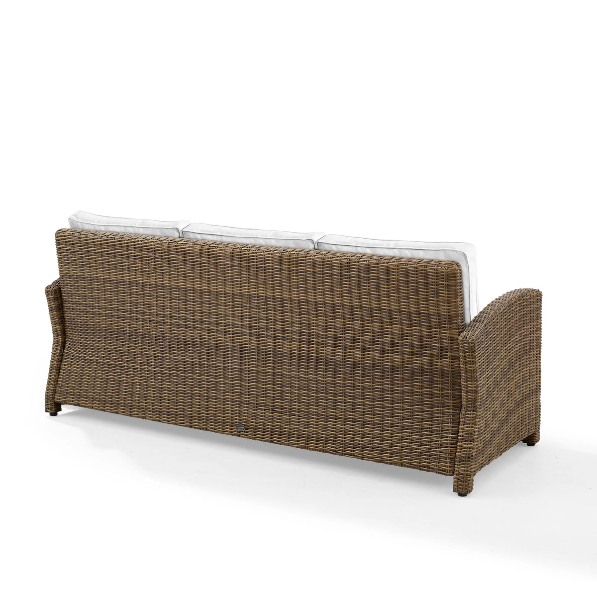 White Brown Fabric Outdoor Sofa F8436