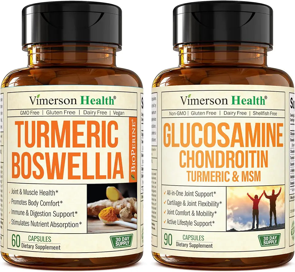 Turmeric Curcumin Supplement with Boswellia Serrata Extract & Glucosamine Chondroitin MSM Z765