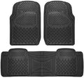 Diamond Black 3-Piece Rubber Auto Floor Mats A66601