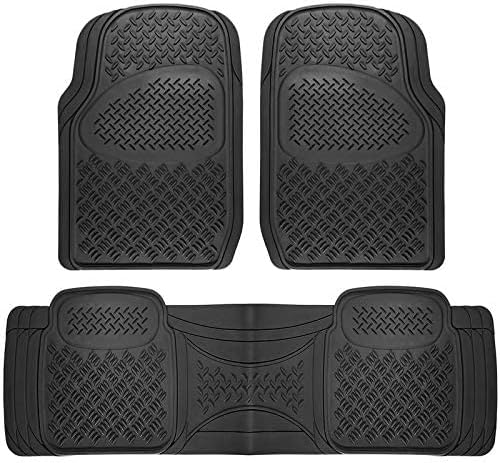 Diamond Black 3-Piece Rubber Auto Floor Mats A66601