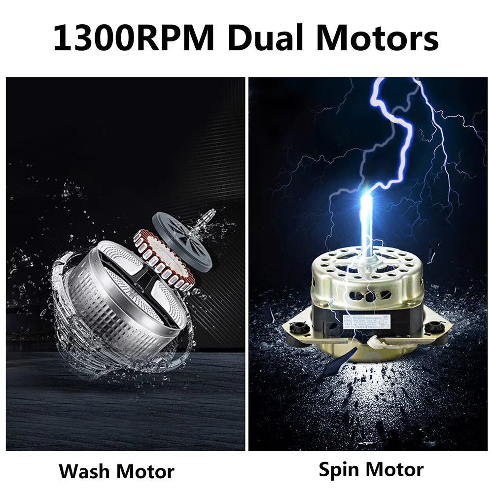 14.3 lbs Twin Tub Washer and Dryer P4012