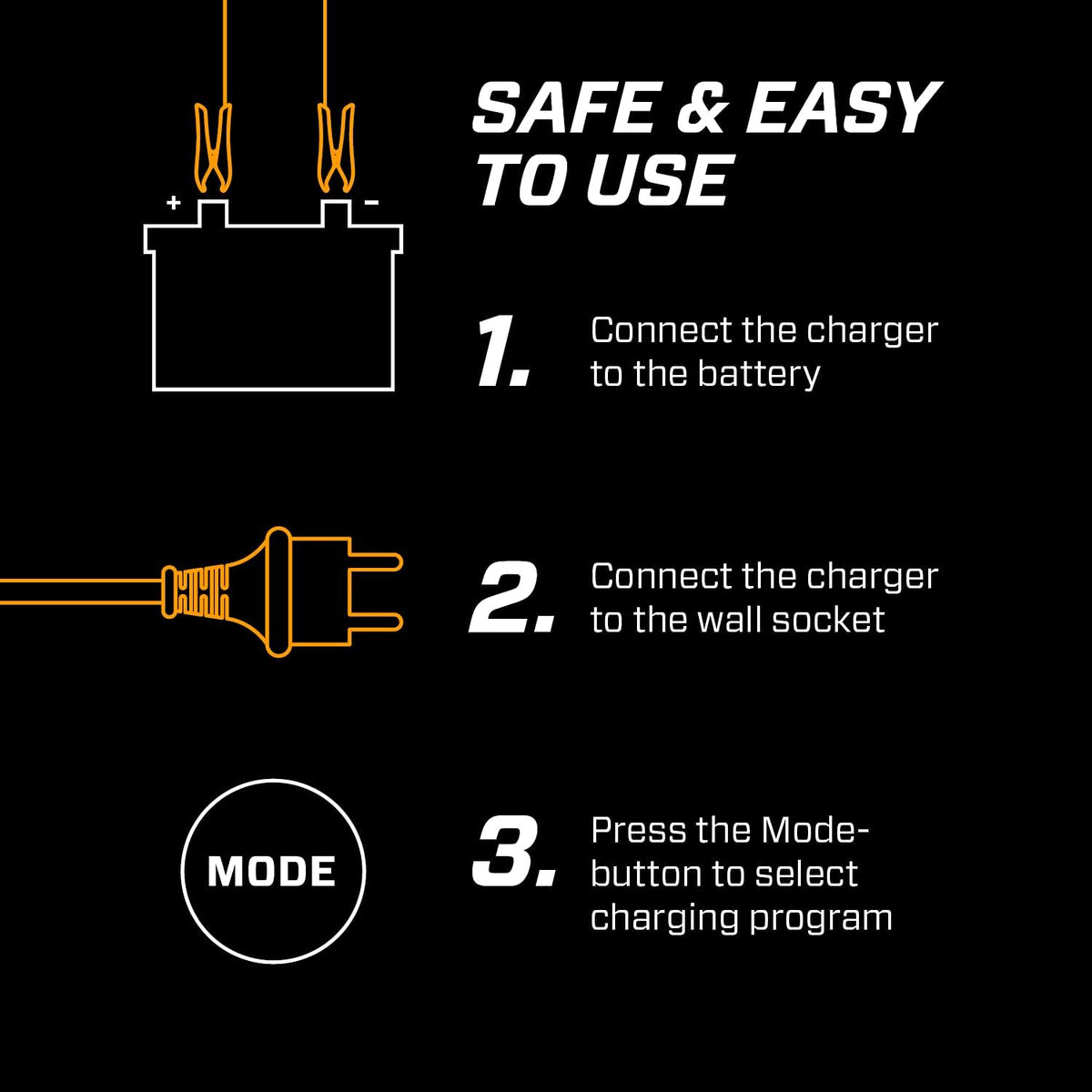 12V Battery Charger, Black, Pack of 2 U871779