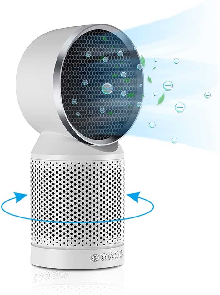 Desktop Air Purifier with True HEPA Activated Carbon Filter, Pack of 2 S464066