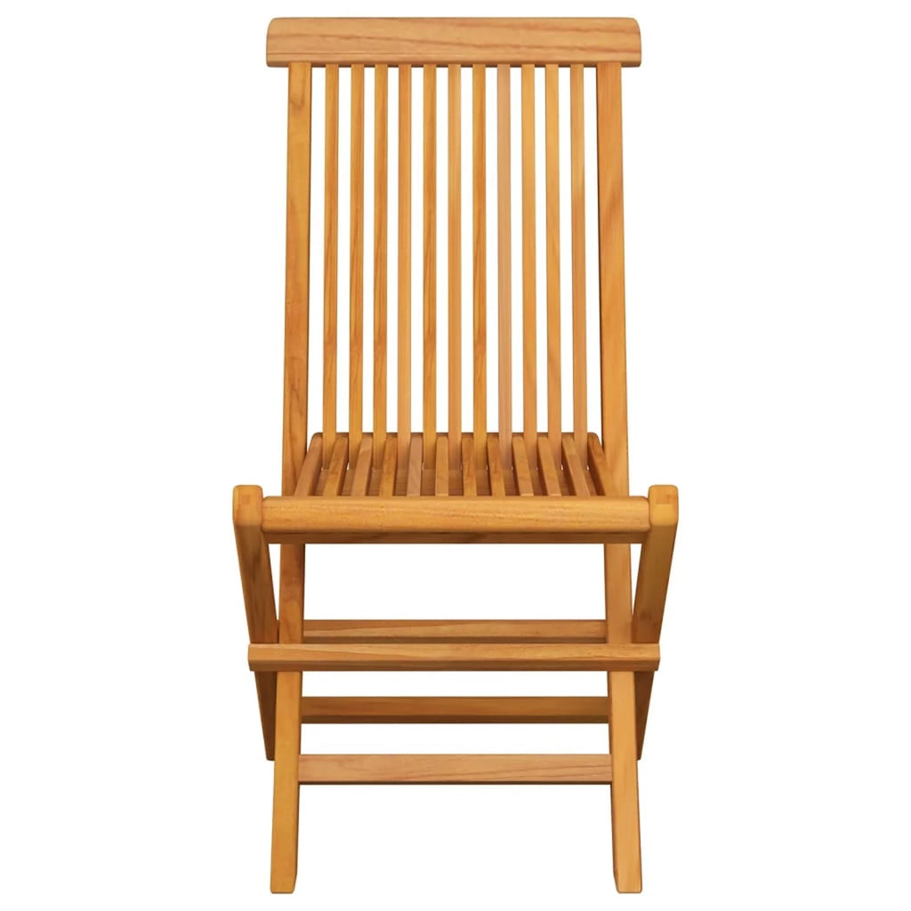 Set of 8 Gray Cushion Teak Wood Foldable Outdoor Dining Chairs L996