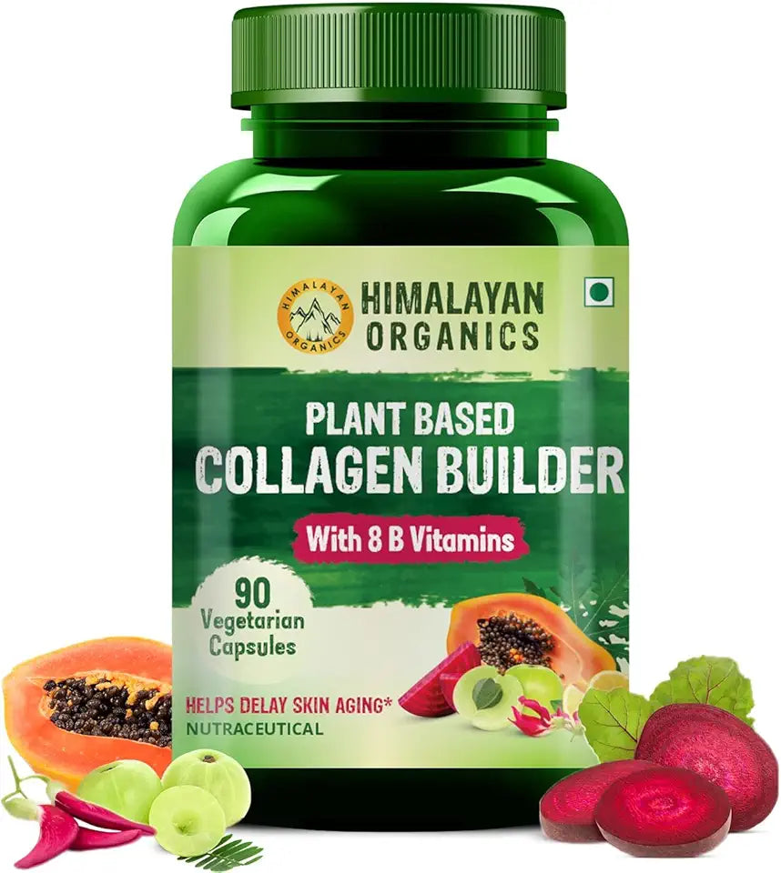 Plant Based Organic Collagen Builder with 8 B Vitamins 90 Capsules N45964
