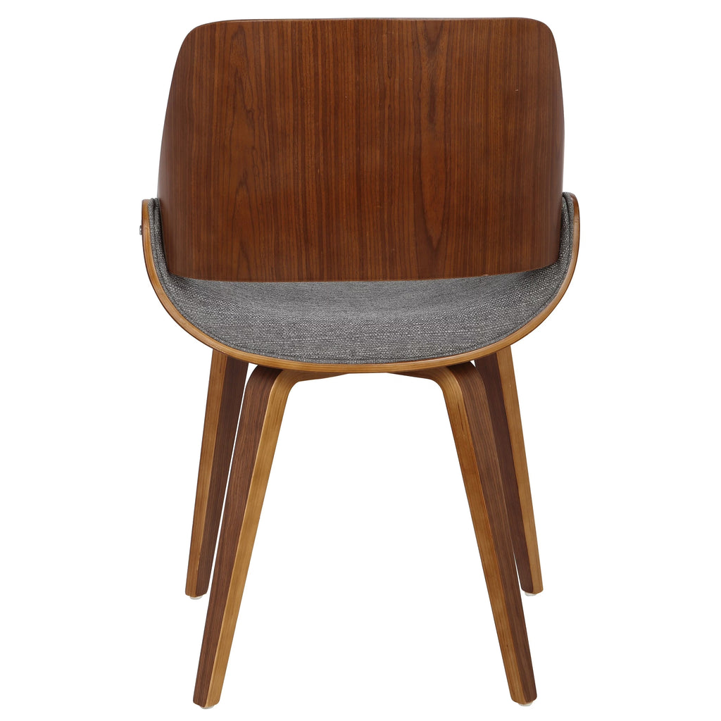 Grey Polyester Upholstered Dining Chair V94482
