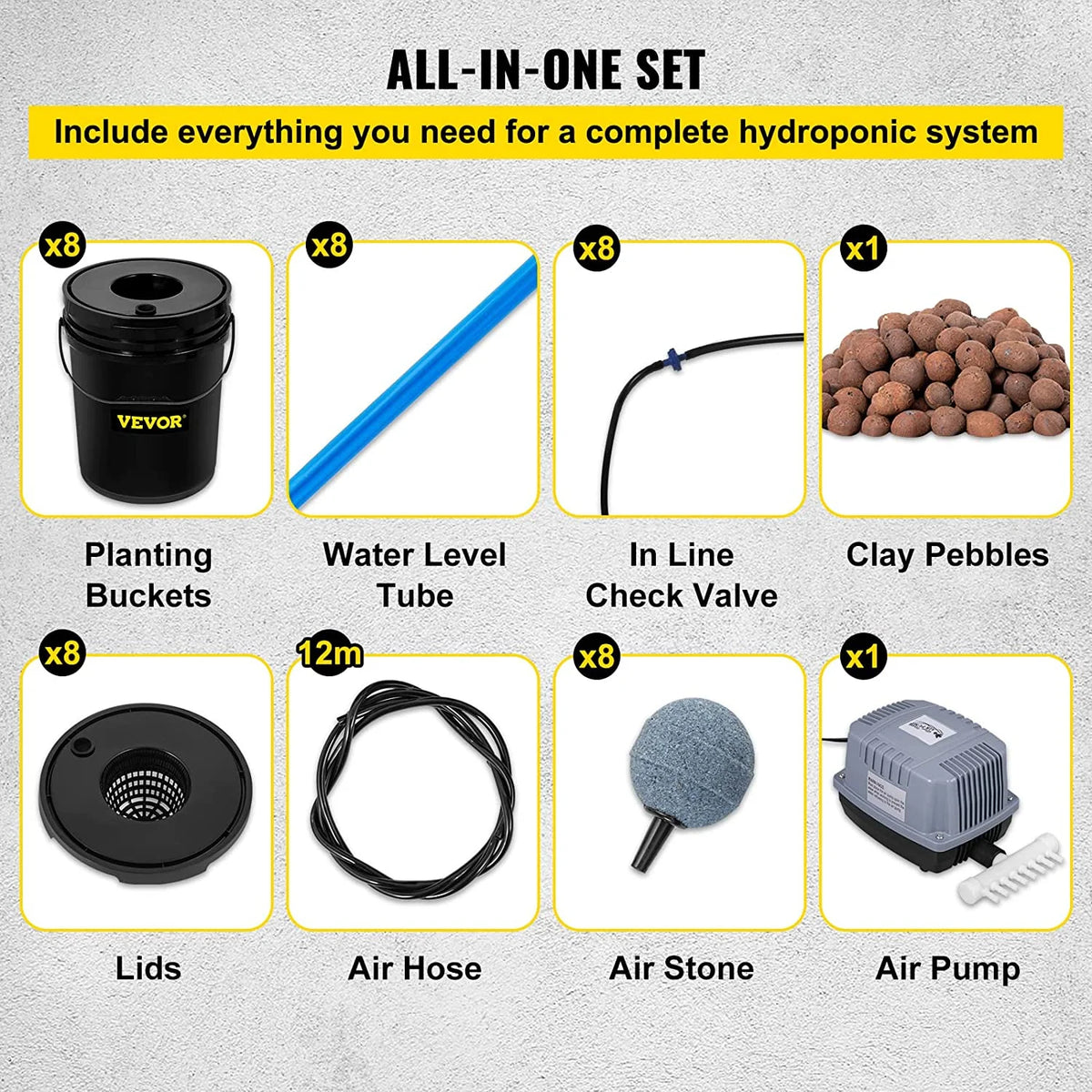 5 gal DWC Hydroponic System V465665