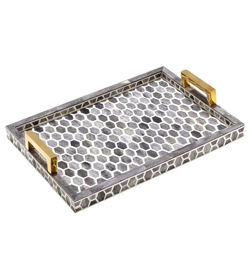 Ivory/Grey Tray I92710