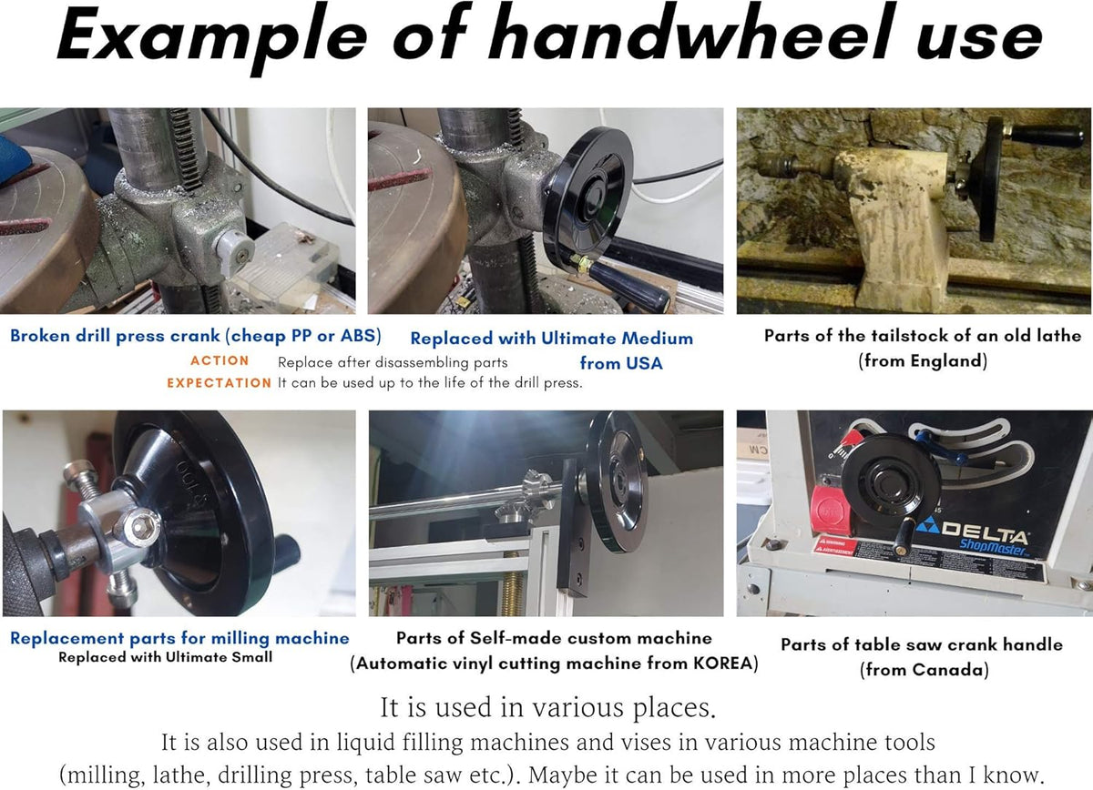 Hand Wheel for 3/4 inch Shaft with Extended Crank Handle G233