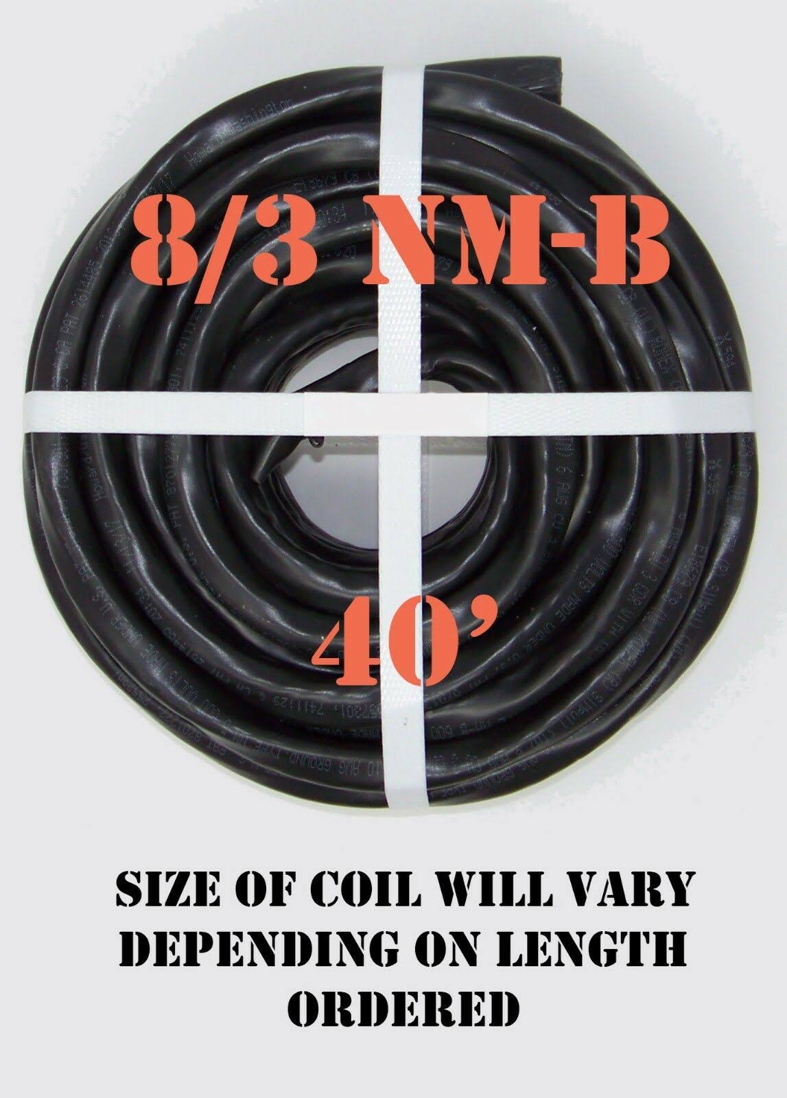 8/3 NM-B x 40& Romex Electrical Cable H764649