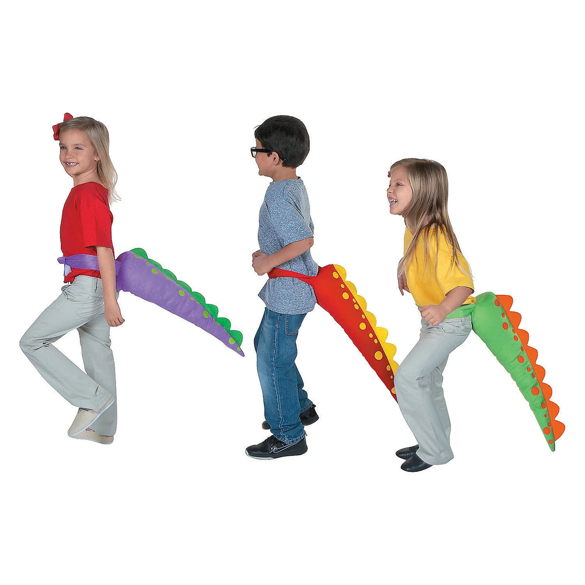 22" Multi-color Plush Dinosaur Costume Tails (6 Set) C268