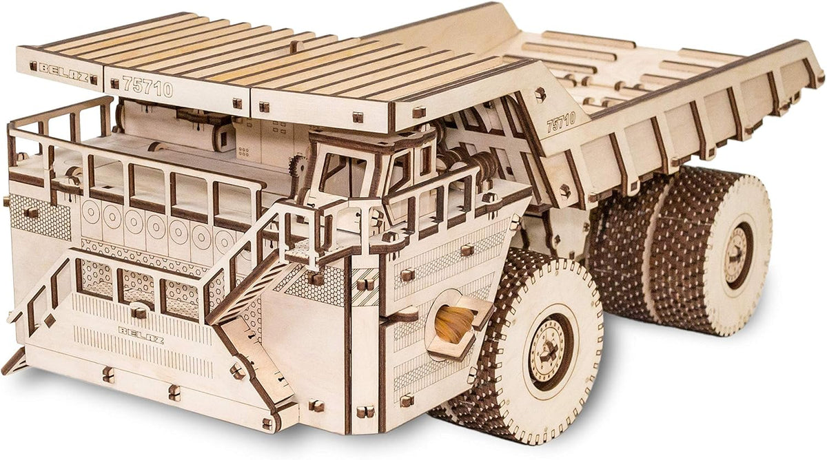 3D Puzzle Mechanical BELAZ 75710 Rubber Band Engine DIY Craft Set Pack of 2 D30126